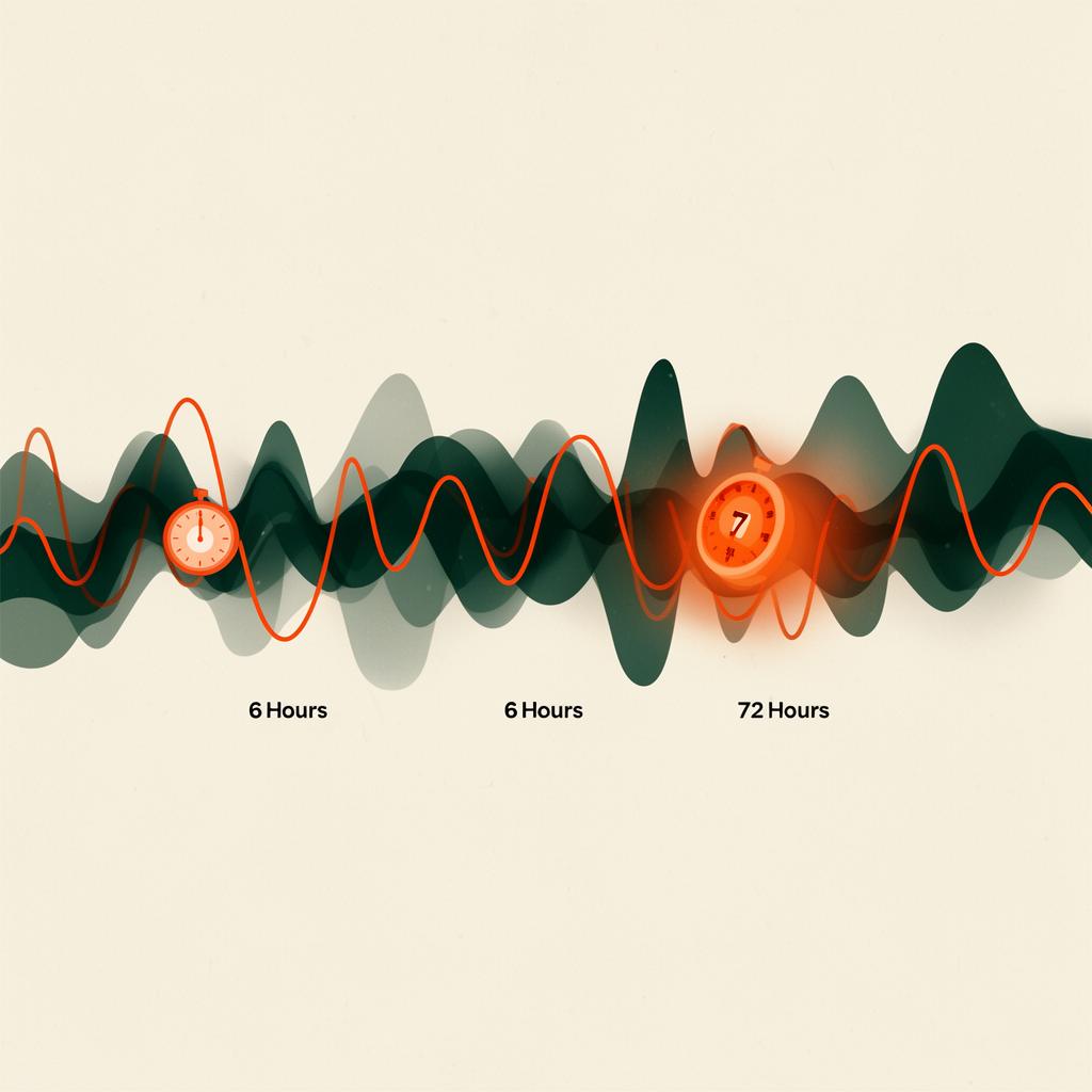 Incident response timeline waveforms